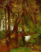 Charles Blechen Woodland with Brook oil painting reproduction